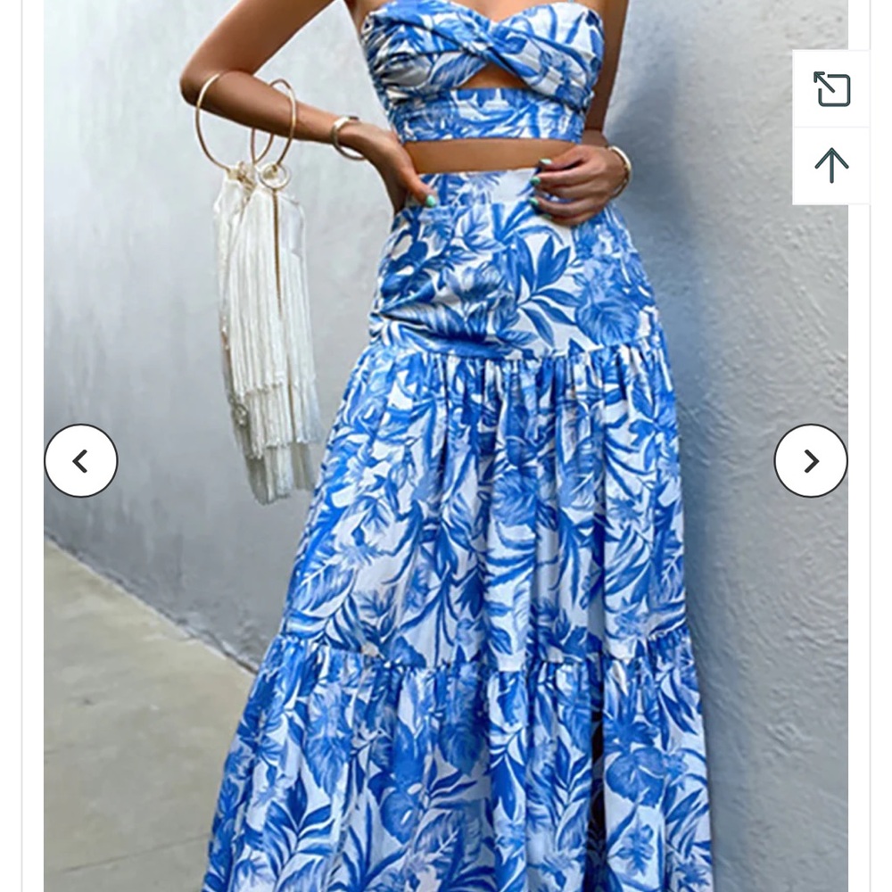 Blue Floral Women's Set